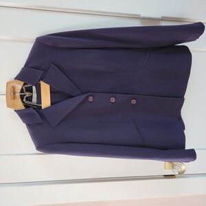 Tahari Dark Purple Suit -  Blazer and Skirt